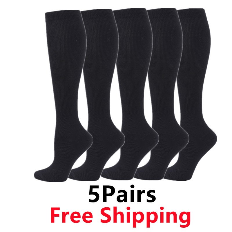 Compression Sock Medical - 5 Pair/Pack Compression Socks Men Running