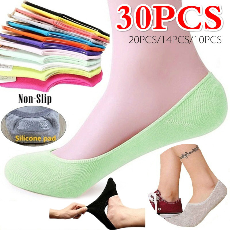 Invisibility Sock Loafer - 5 Pairs 10PCS Women Socks Nonslip