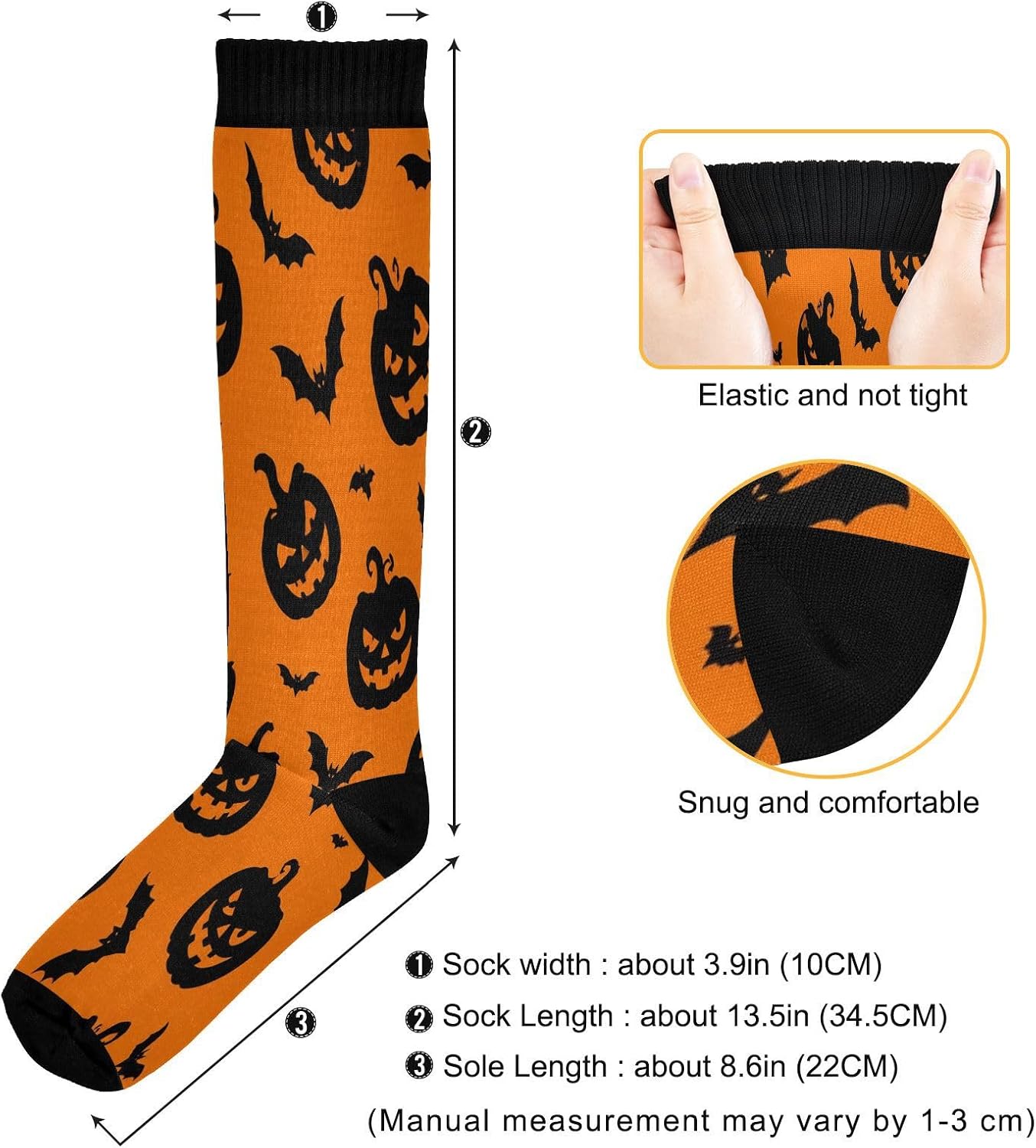 Spooky Pumpkins Compression So - Knee High Sock Women recension och pris