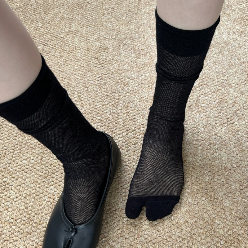 White Split Toe Socks for Wome - Toe Sock Split recension och pris