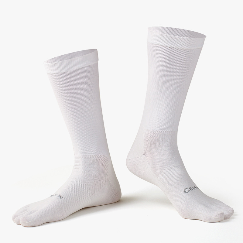 1/5 Pairs Men's High Crew Five - Toe Sock Split recension och pris