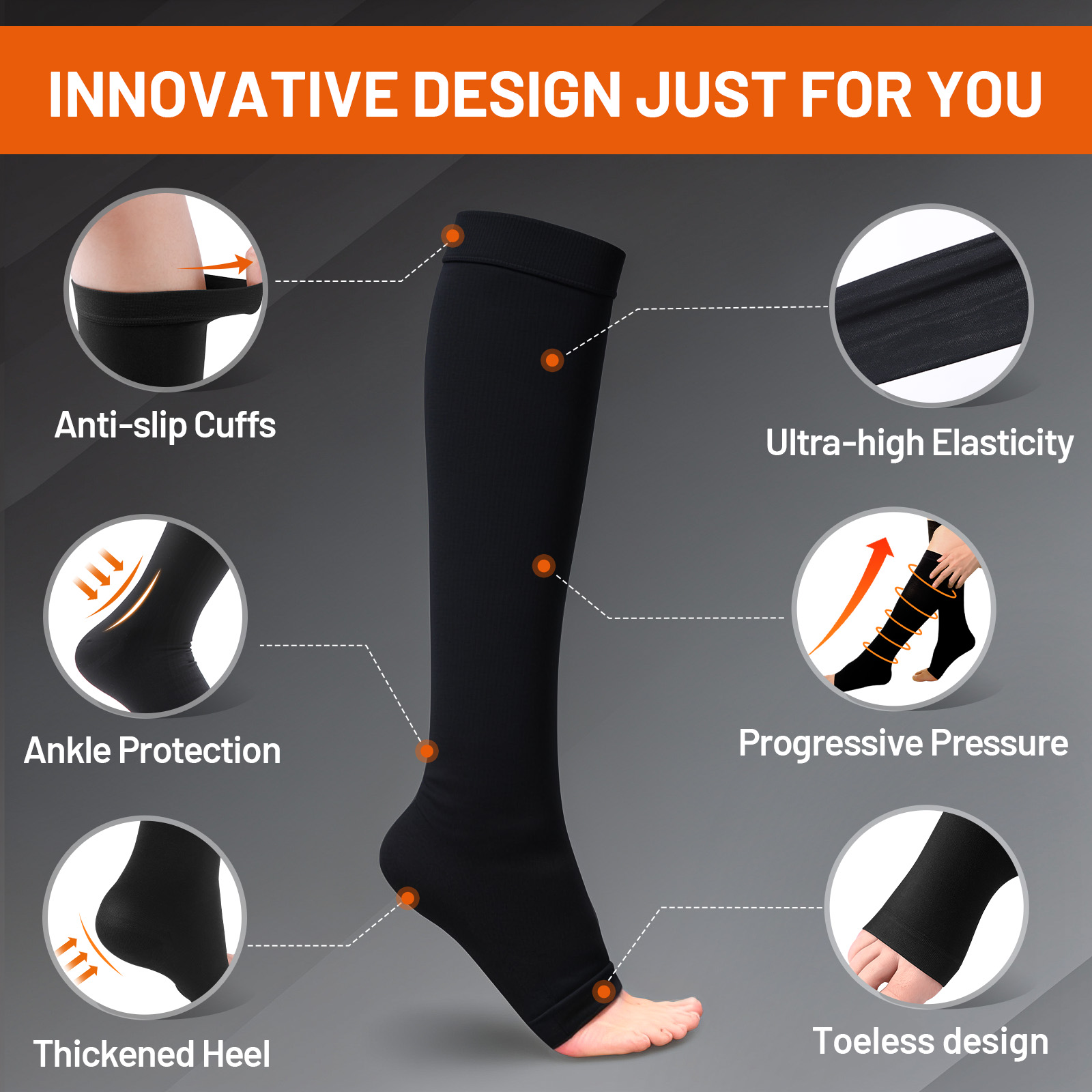 Cofoe Compression Socks S-XXL  - Compression Sock Medical recension och pris