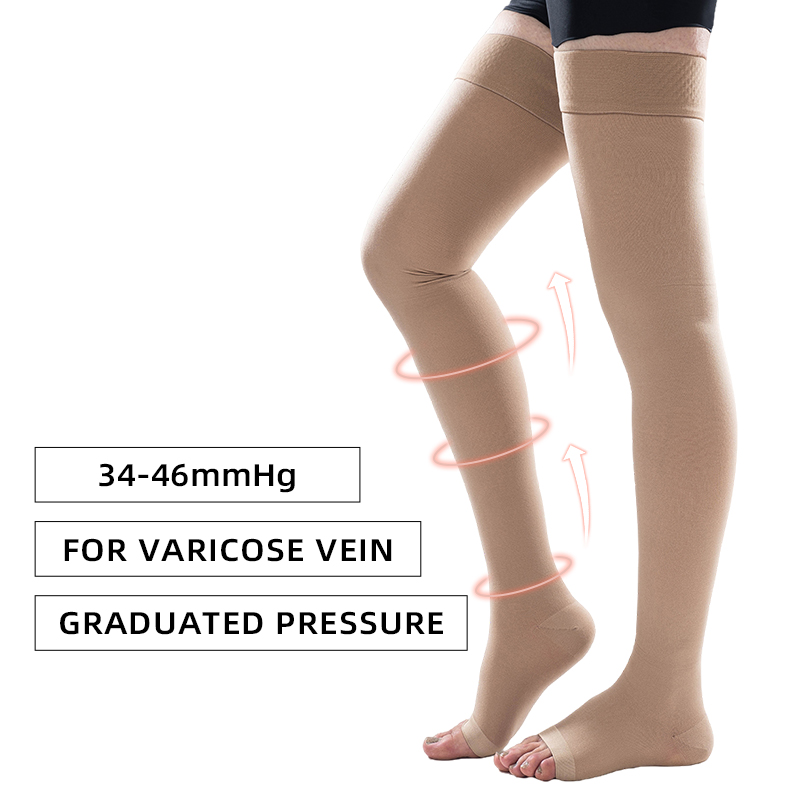 1Pair Thigh High Open Toe Medi - Compression Sock Medical recension och pris