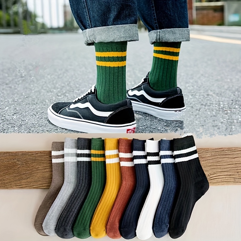 5-Pack Men's Novelty Socks – T - Cotton Crew Sock Pack recension och pris