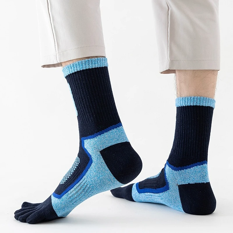 3 Pairs Men Sports Five Finger - Toe Sock Split recension och pris