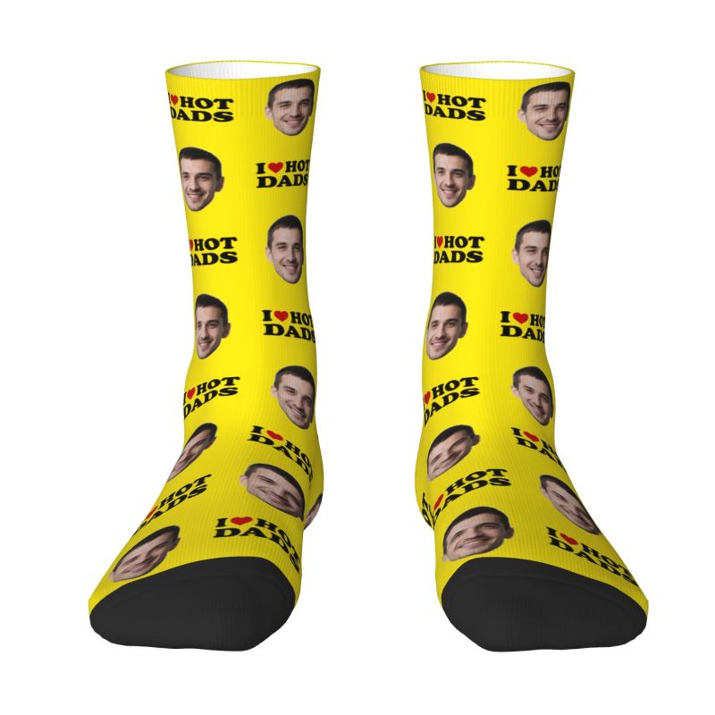 I Love Hot Dads Custom Dress S - Dress Sock Men recension och pris