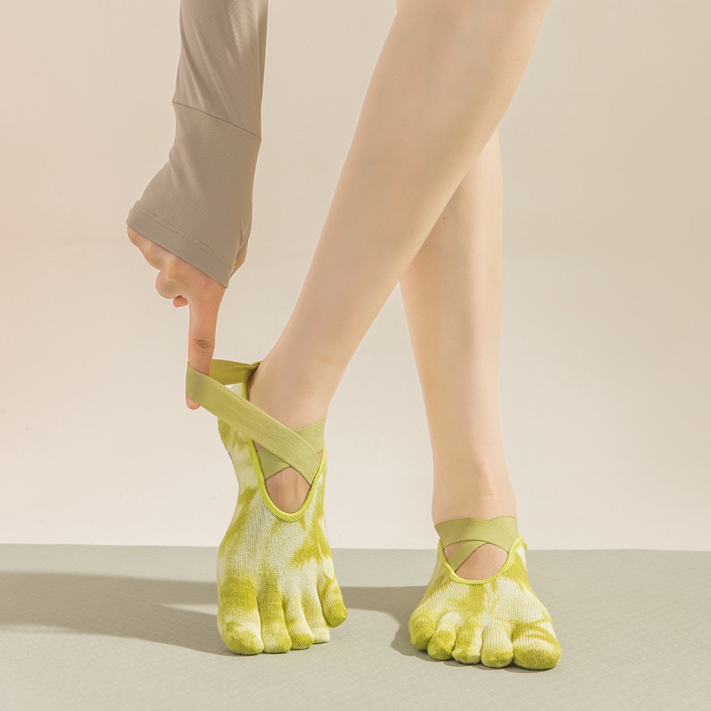 Tie-Dye Women's Five Finger Gr - Grip Sock Yoga recension och pris