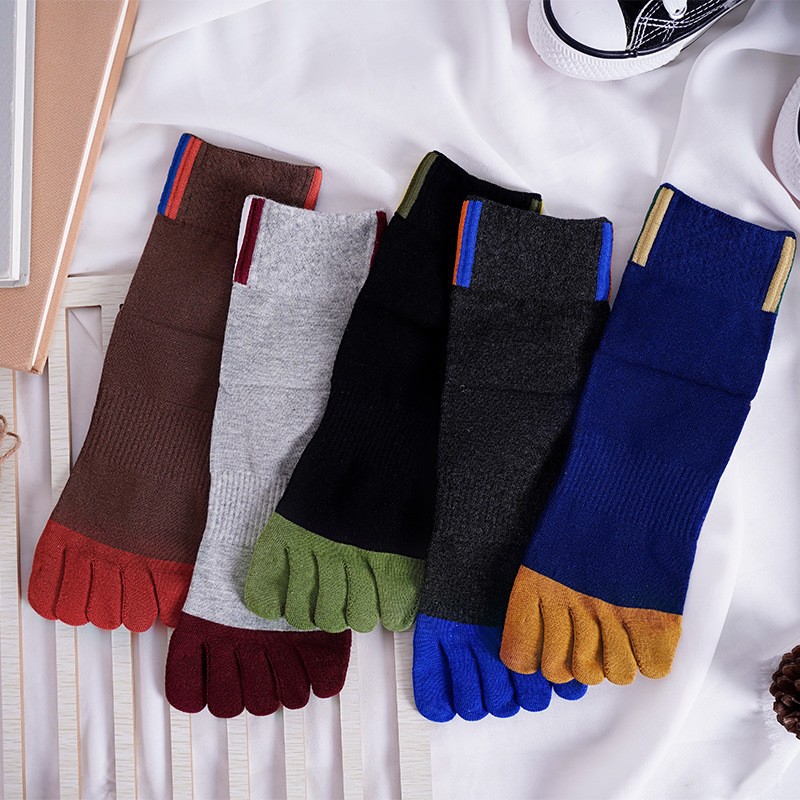5 Pair Men's Casual Five-Toe C - Toe Sock Split recension och pris
