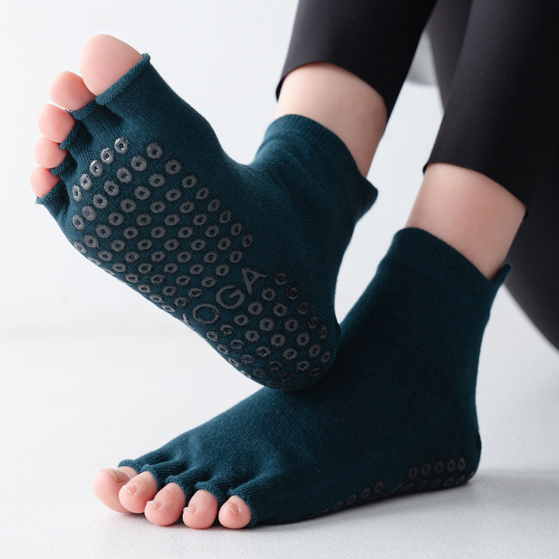 Yoga Socks Half Toe Anti-Slip  - Grip Sock Yoga recension och pris