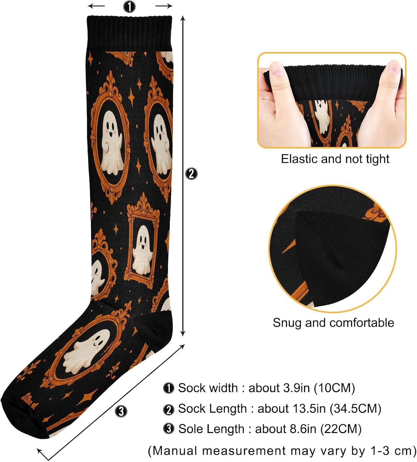 Halloween Boo Compression Sock - Knee High Sock Women recension och pris