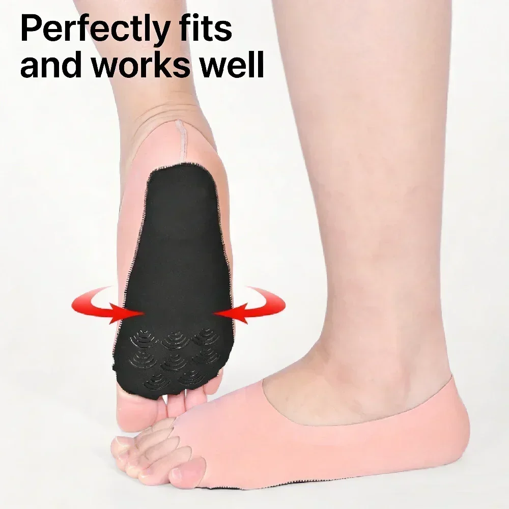 1Pair Toeless Yoga Pilates Soc - Grip Sock Yoga recension och pris