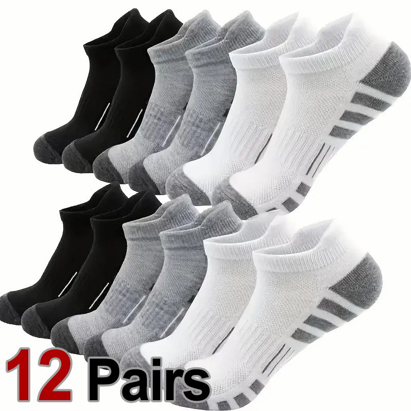 12 Pairs Men Breathable Sports - Ankle Brace Sock recension och pris