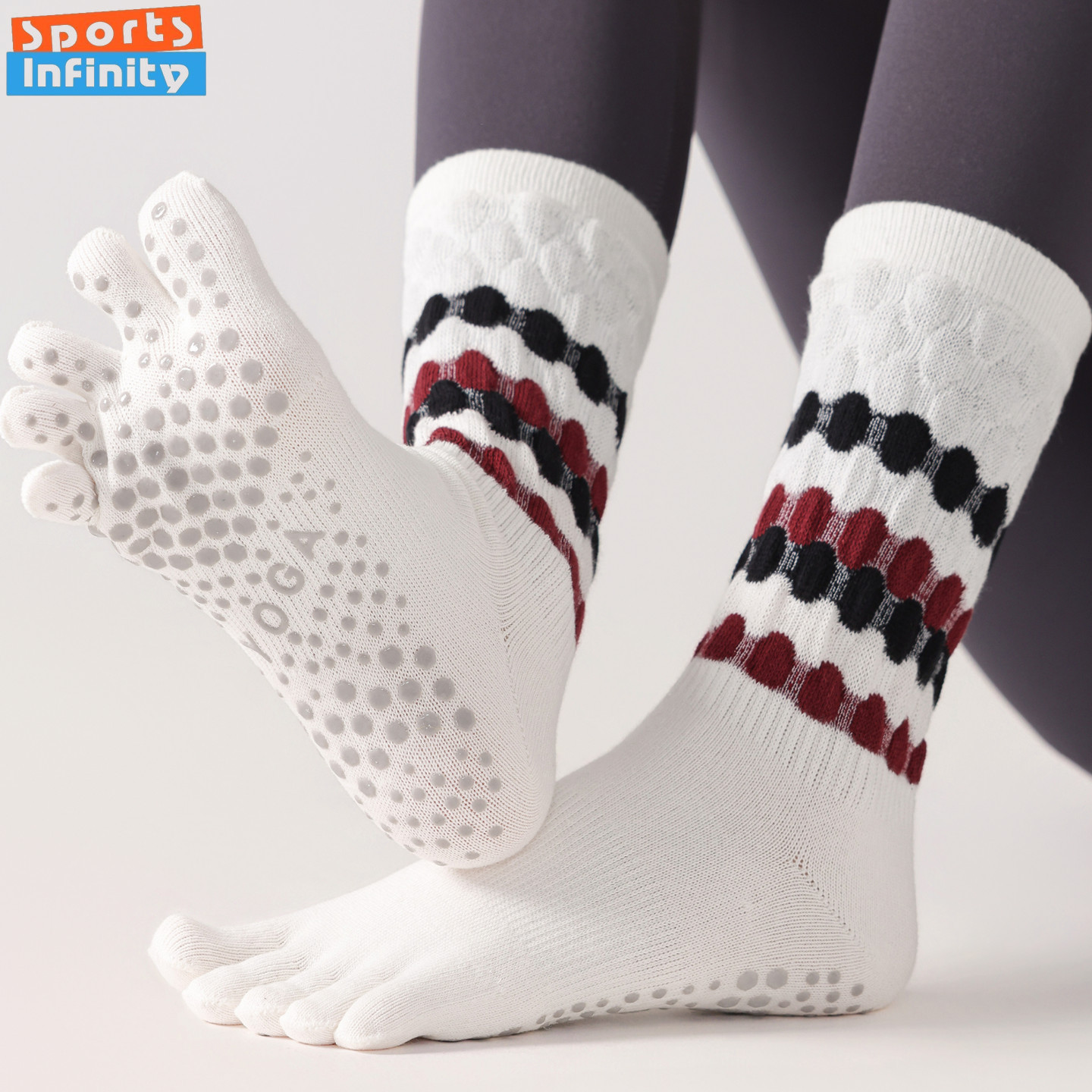 Fashion Five Finger Yoga Socks - Toe Sock Split recension och pris