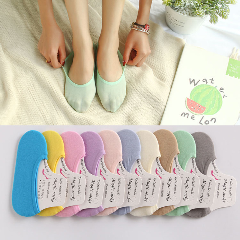 Summer Thin Colorful Girl Invi - Invisibility Sock Loafer recension och pris