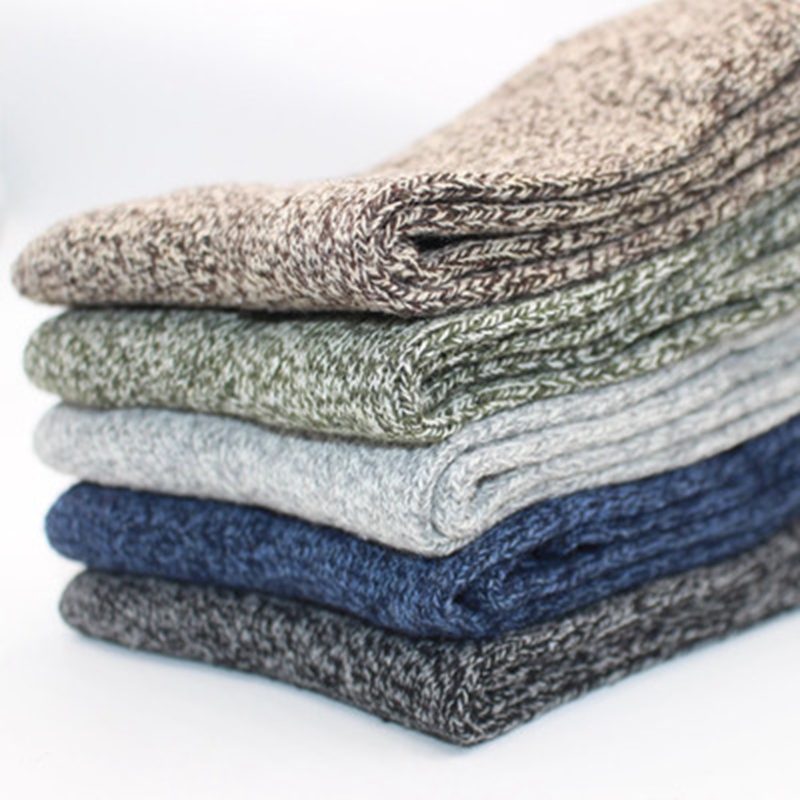 5 Pairs 1 Lot Men's Winter War - Cotton Crew Sock Pack recension och pris