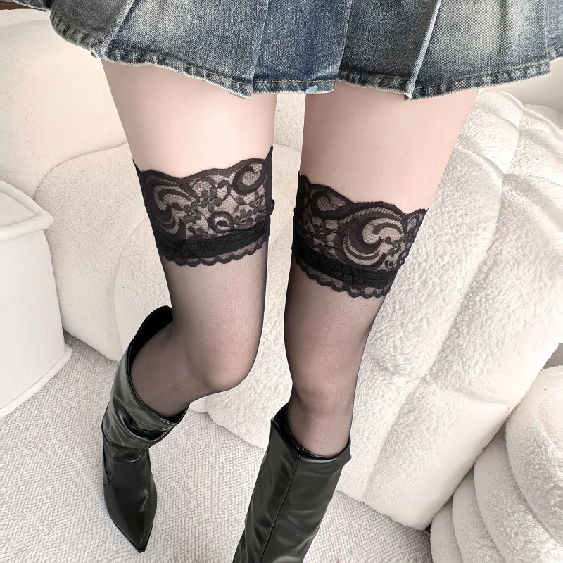 Lace Stockings Women Belt Flor - Tights Pantyhose Sheer recension och pris