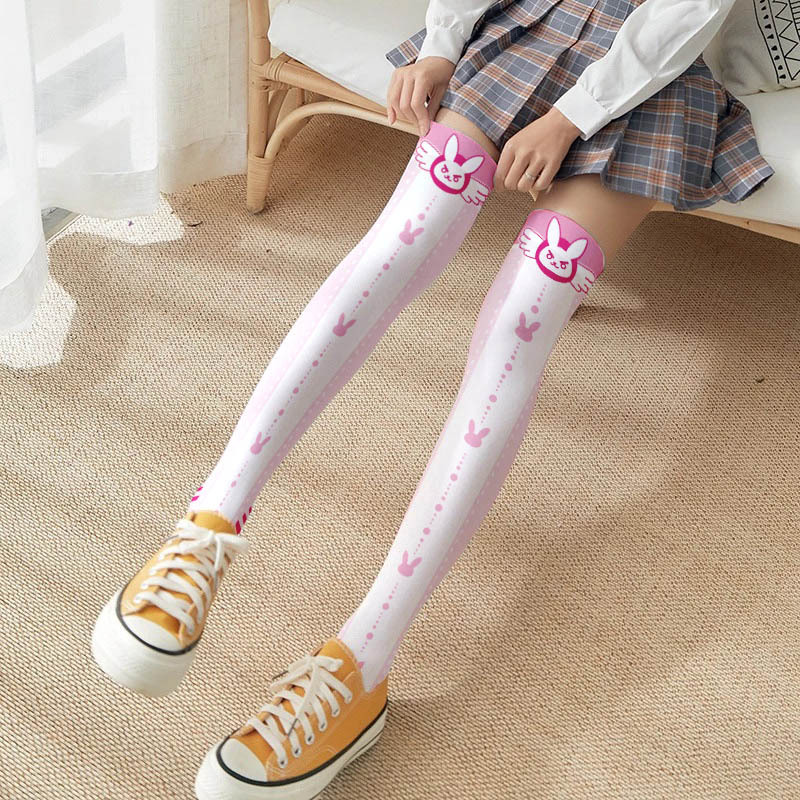 Game OW D.Va Cartoon Printed K - Silk Sock Bamboo recension och pris