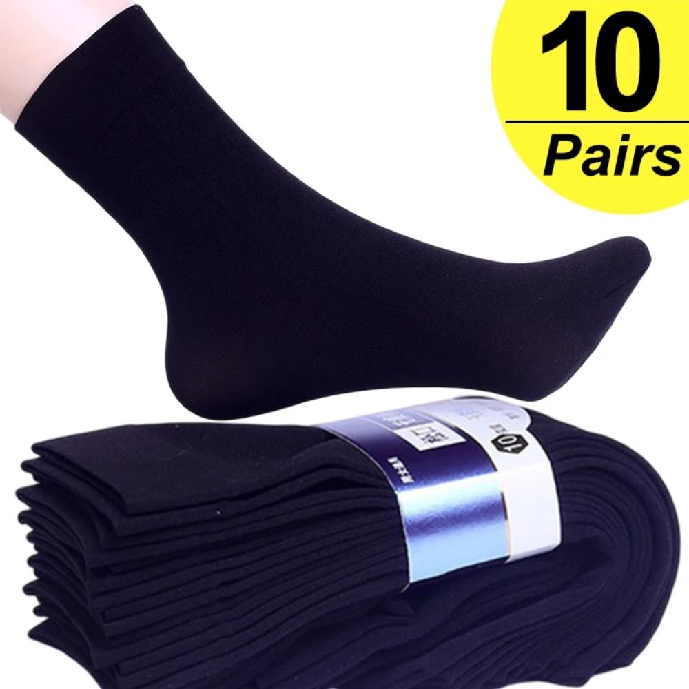 10pairs New Breathable Men Ice - Silk Sock Bamboo recension och pris