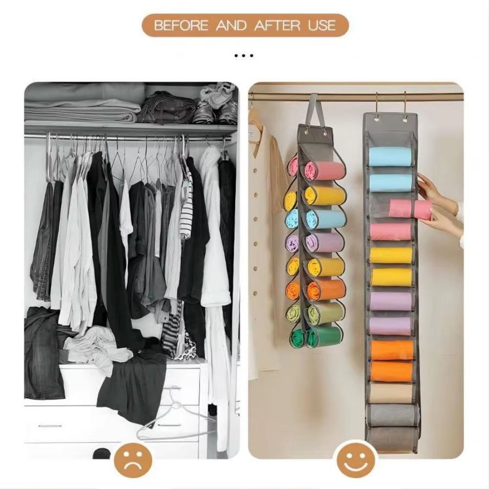 1PC Storage Bag Clothes Compar - Sock Organizer Tray recension och pris
