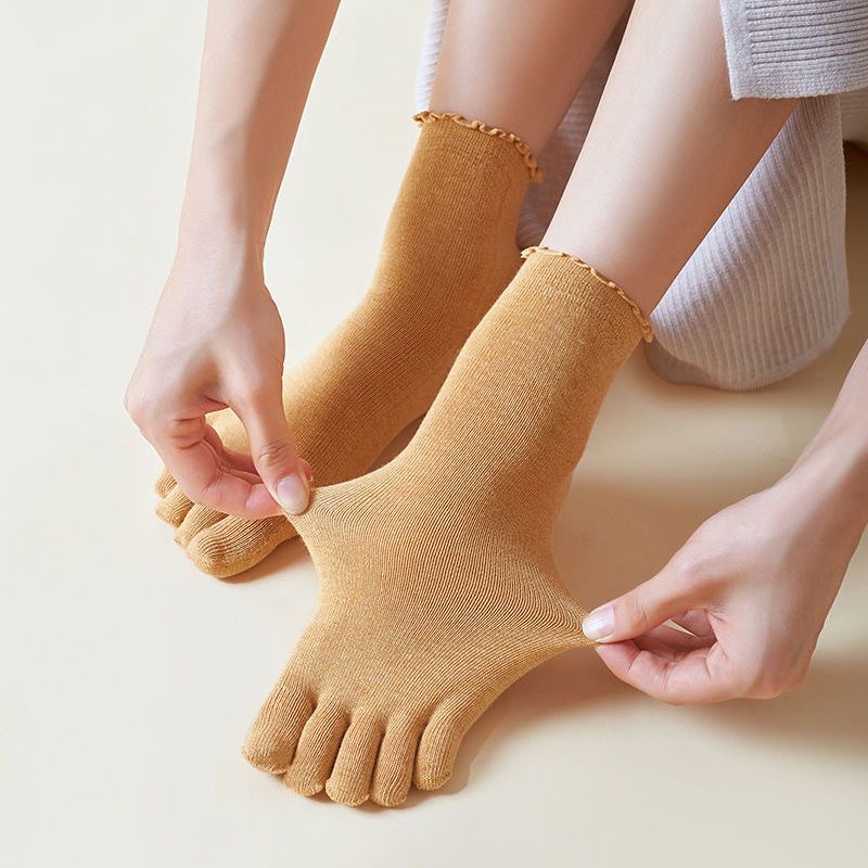 1/5 Pairs Cotton Women Five Fi - Toe Sock Split recension och pris
