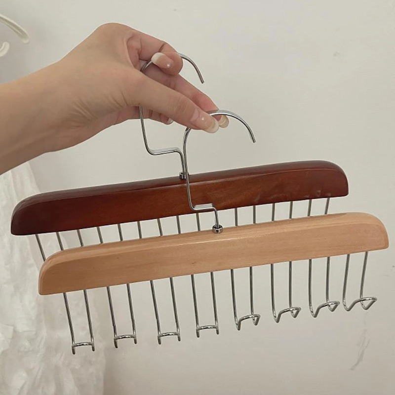 Solid Wood Eight-hook Hanger M - Sock Organizer Tray recension och pris
