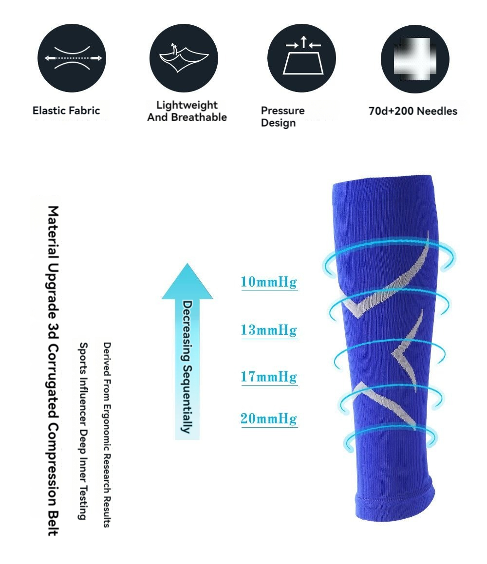 1Pairs Unisex Sports Leg Cover - Compression Sleeve Calf recension och pris