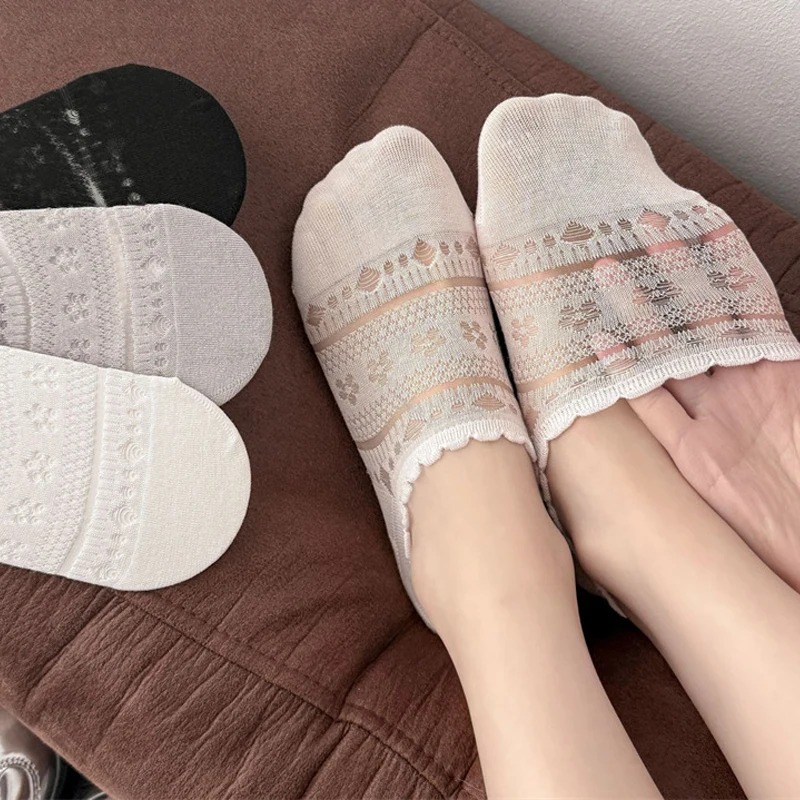 Lace Openwork Ballet Socks for - Invisibility Sock Loafer recension och pris