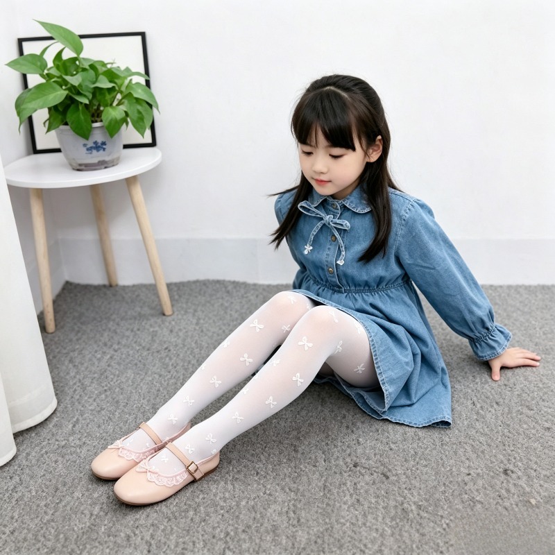 Ballet 10D Heart Bow Decor Sum - Tights Pantyhose Sheer recension och pris