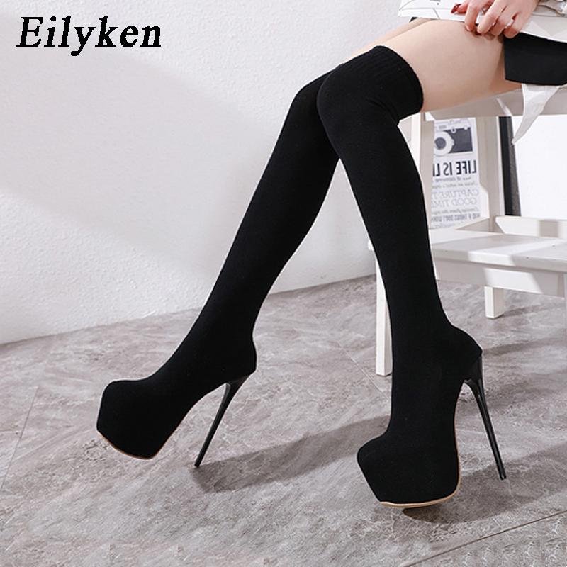 Eilyken Fashion Platform Stret - Knee High Sock Women recension och pris