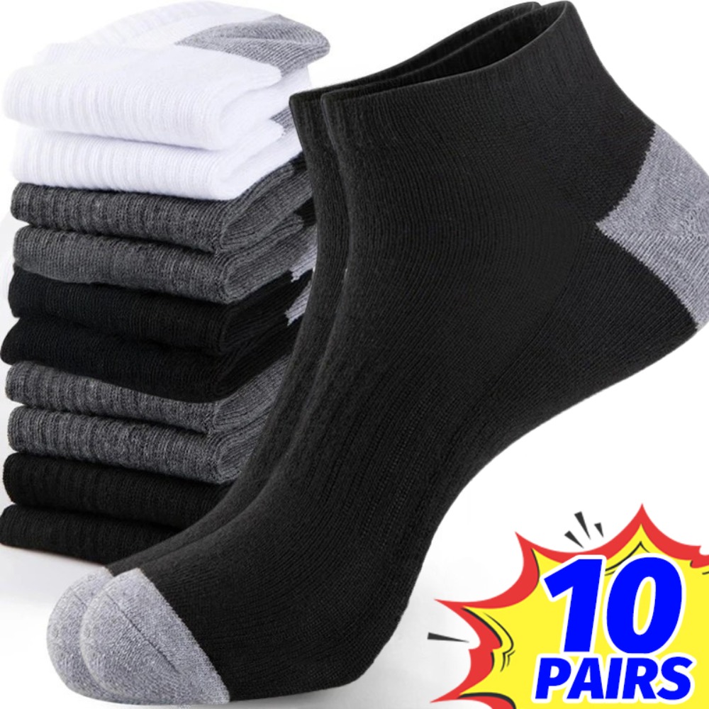 1-10Pairs Breathable Mens Summ - Ankle Sock Low Cut recension och pris