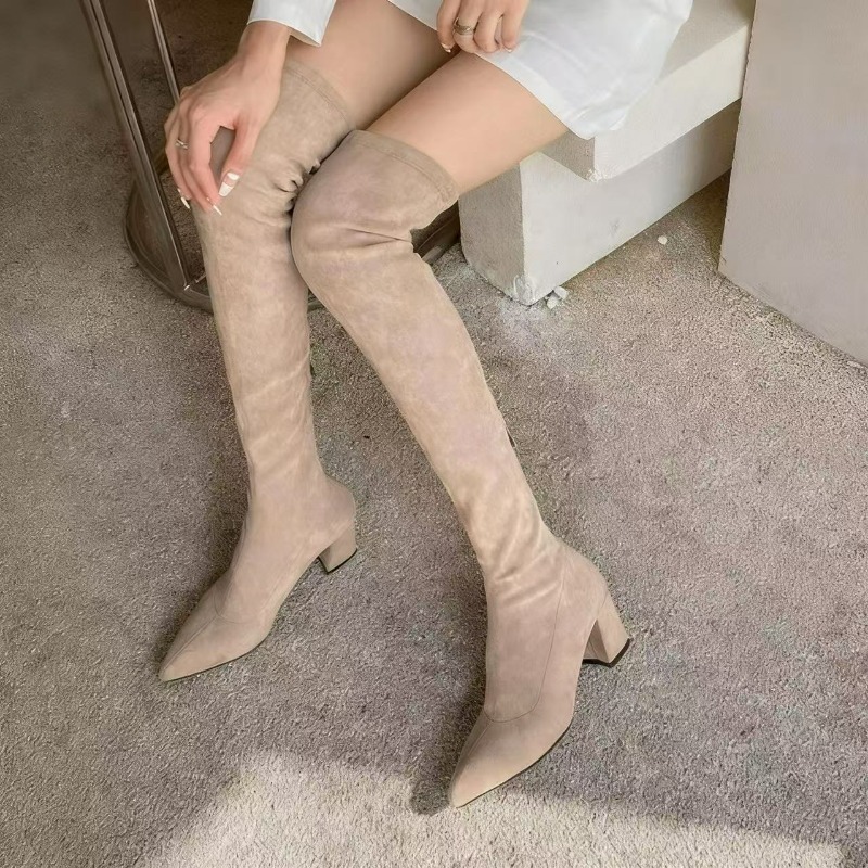 Sexy Women's Boots Pointed Toe - Knee High Sock Women recension och pris