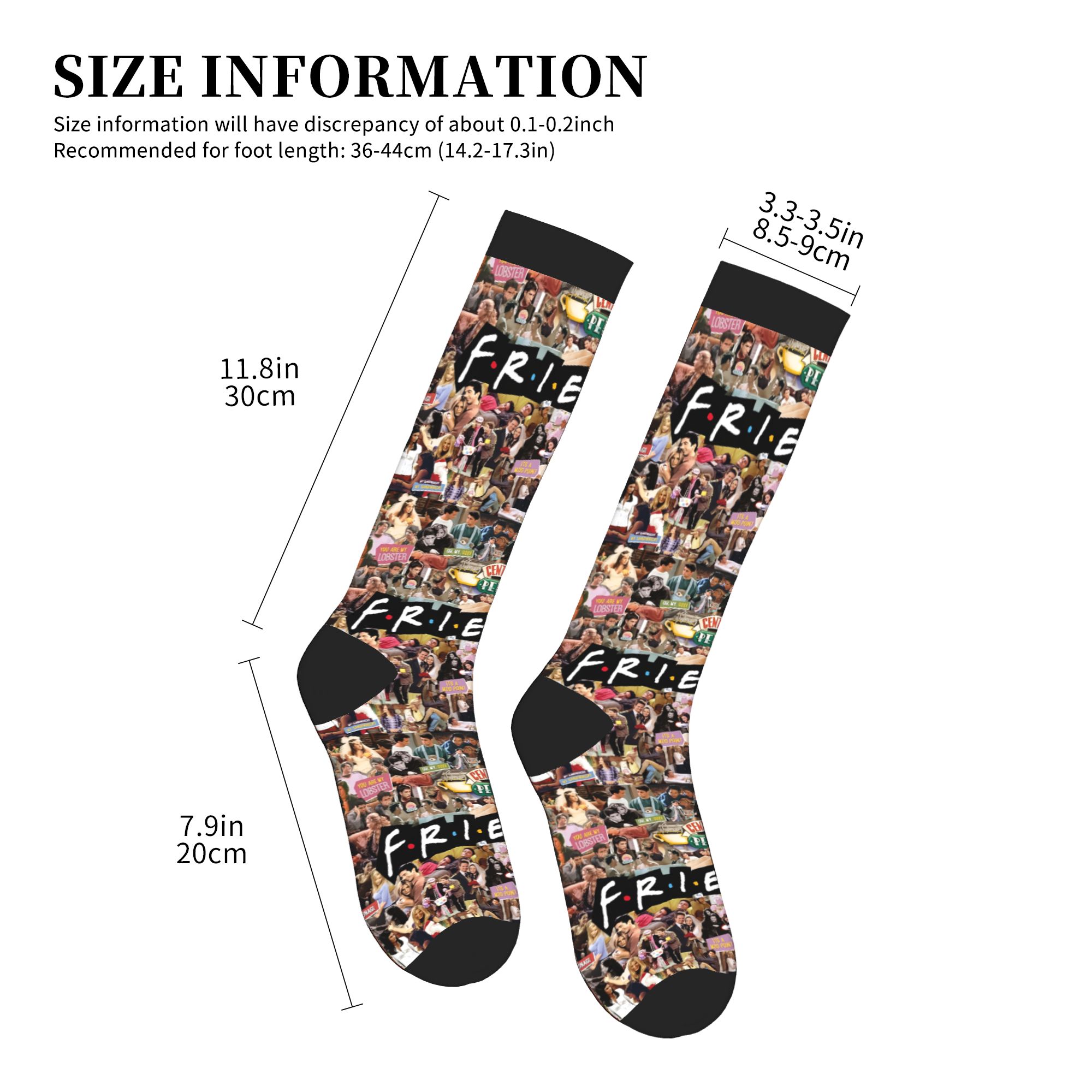 TV Show Friends Symbol Dress S - No Show Sock Women recension och pris