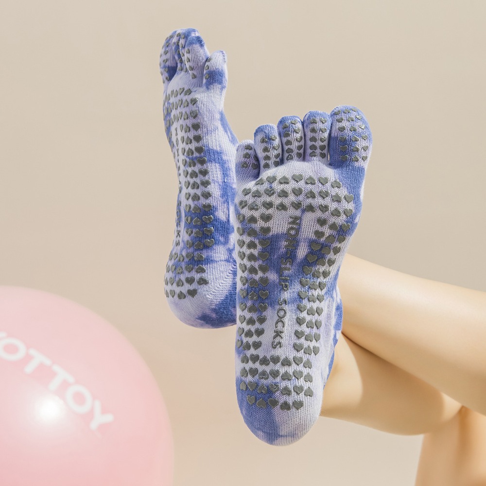 Women's Tie-Dye Five-Finger Gr - Grip Sock Yoga recension och pris