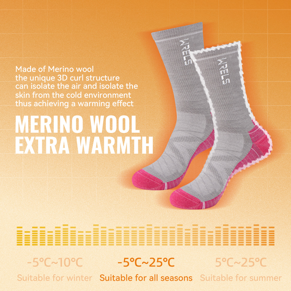 WRELS 1/2/3 Merino Wool Socks  - Wool Hiking Sock recension och pris