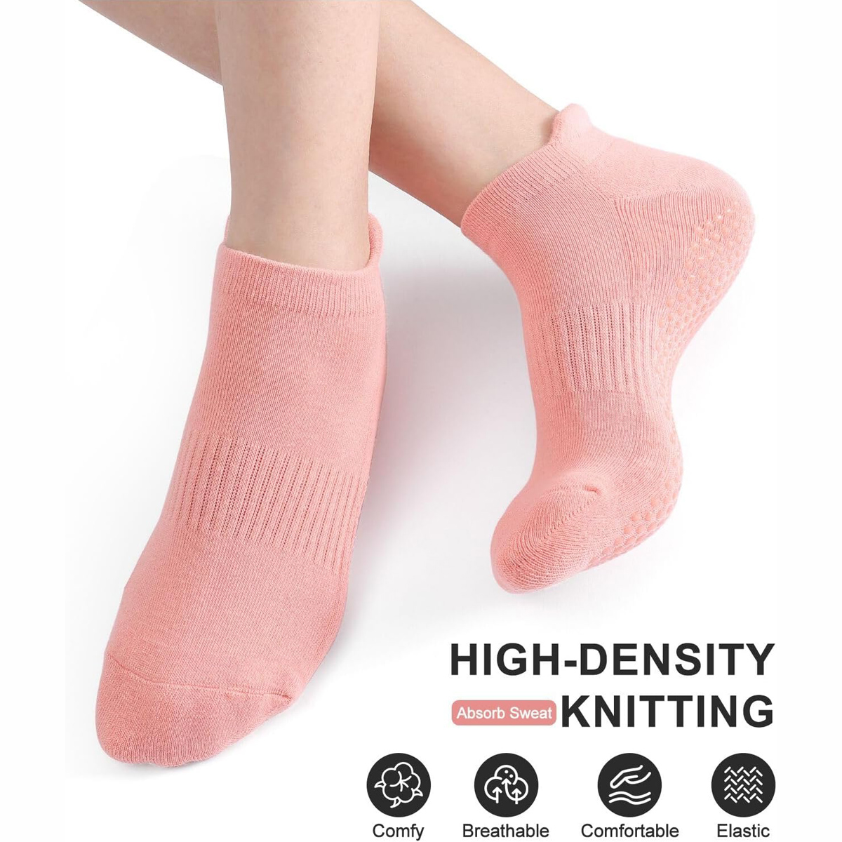 6 Pairs Yoga Socks for Women P - Grip Sock Yoga recension och pris