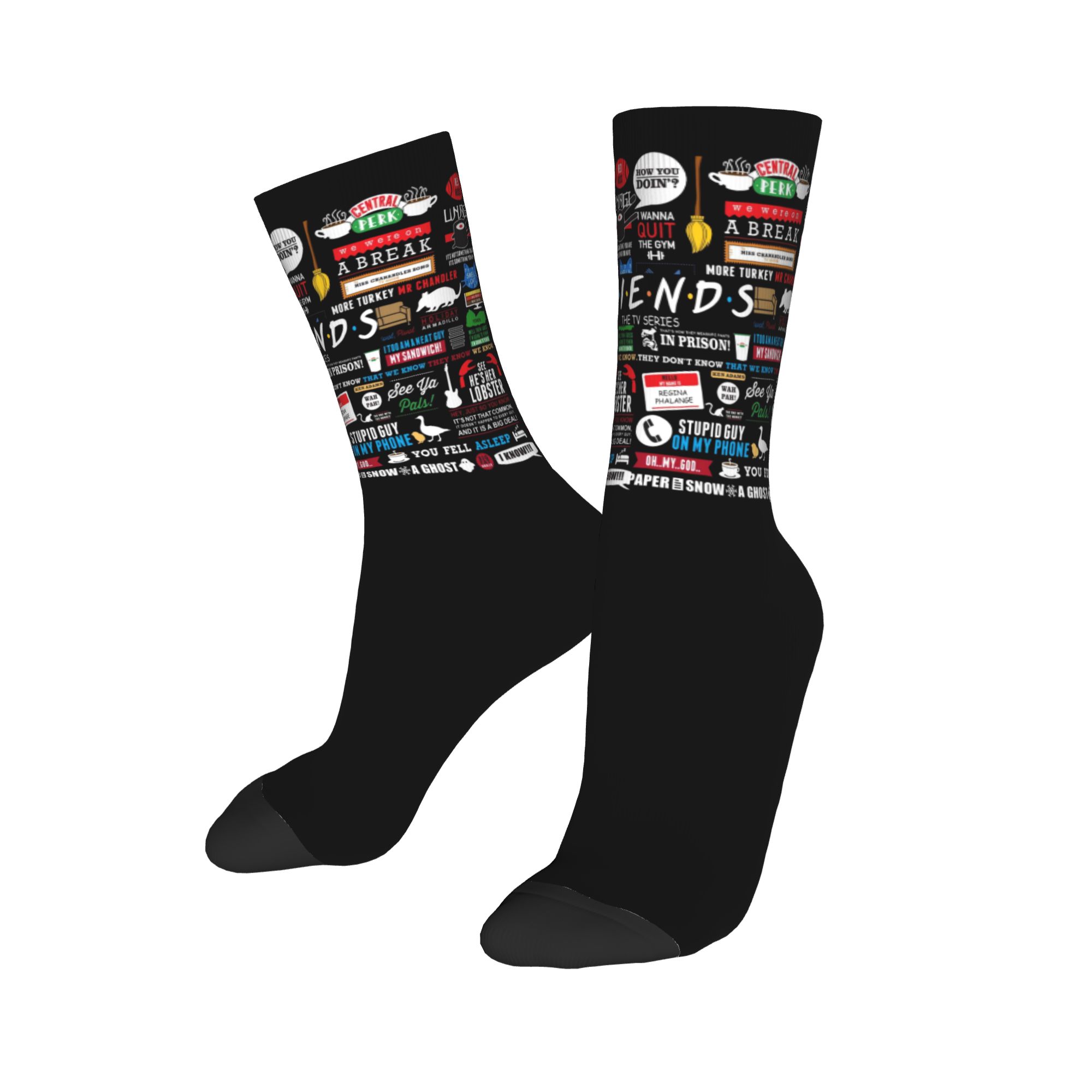 Custom Cute Funny TV Show Frie - No Show Sock Women recension och pris