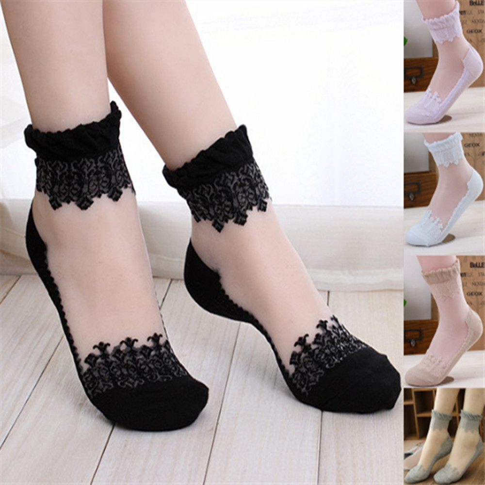 Woman Lace short sock thin soc - Invisibility Sock Loafer recension och pris