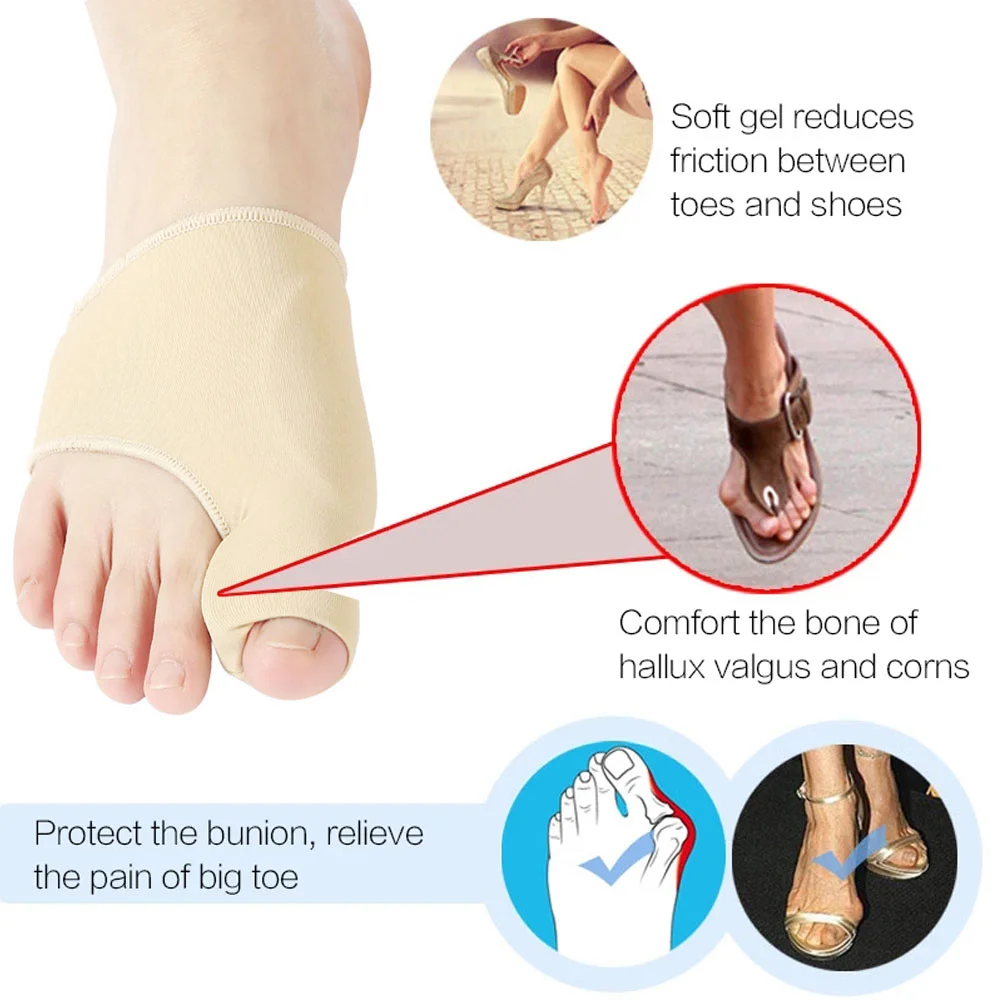 2Pcs Toe Separator Hallux Valg - Ankle Brace Sock recension och pris